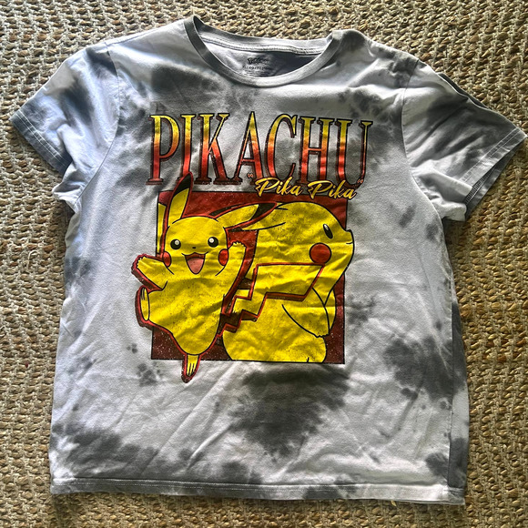 Pokemon Other - Pokemon Pikachu Gray Tie Dye T Shirt- Pika Pika! - Men size XL